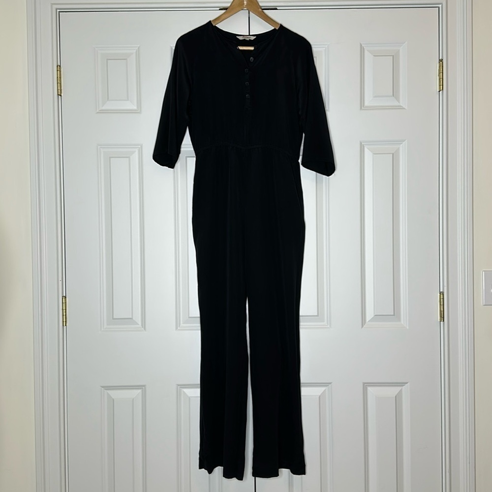Tucker Black Silk Jumpsuit SzS